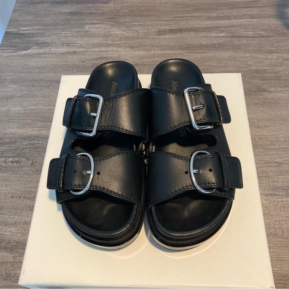 Alexander McQueen Leather Sandals Size 36.5